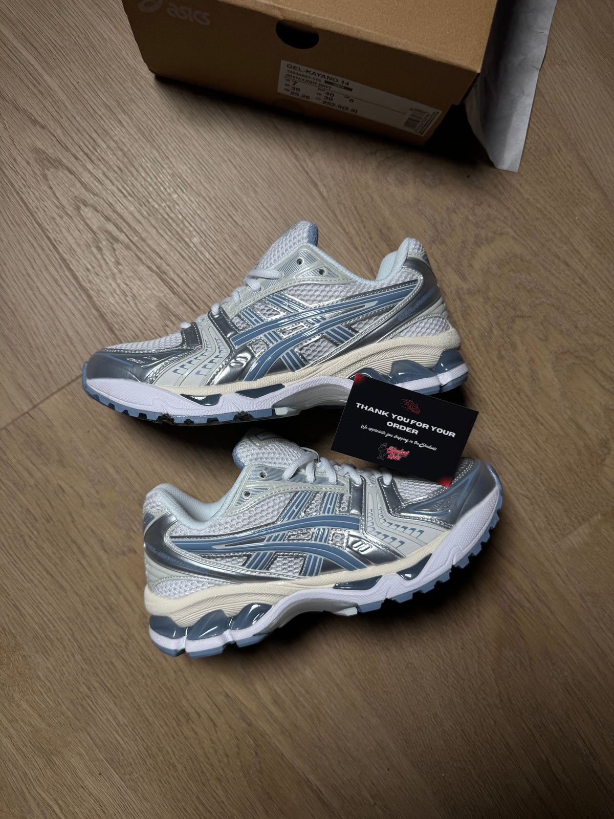 ASICS GEL-KAYANO 14 White / Light Navy
